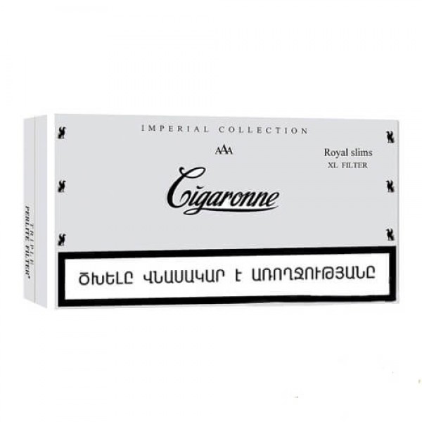Сигареты Cigaronne Royal Slims XL Filter White