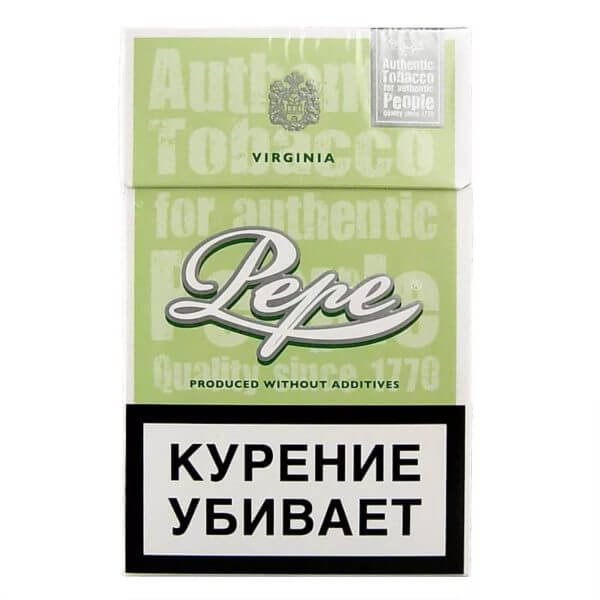 Сигареты Pepe Fine Green